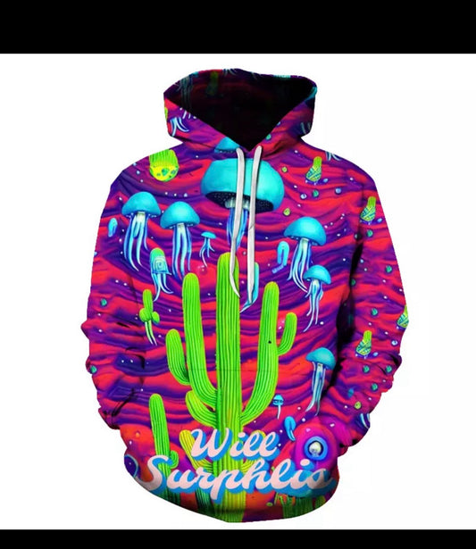 Psychedelic Cactus Sweater